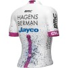 Wielershirt 2024 Hagens Berman Jayco Wit